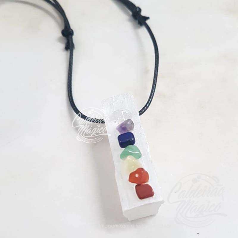 Pendente Selenite 7Chakras