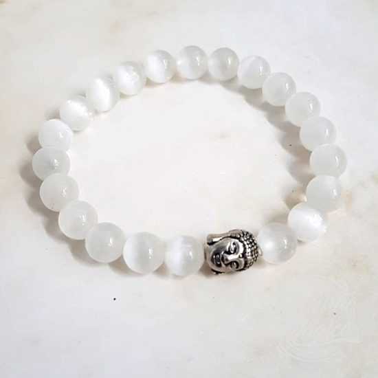 Pulseira Selenita Buda