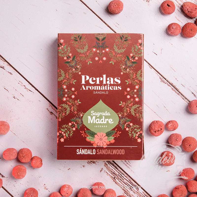 Pérolas Aromáticas Pérolas Sândalo Sagrada Madre