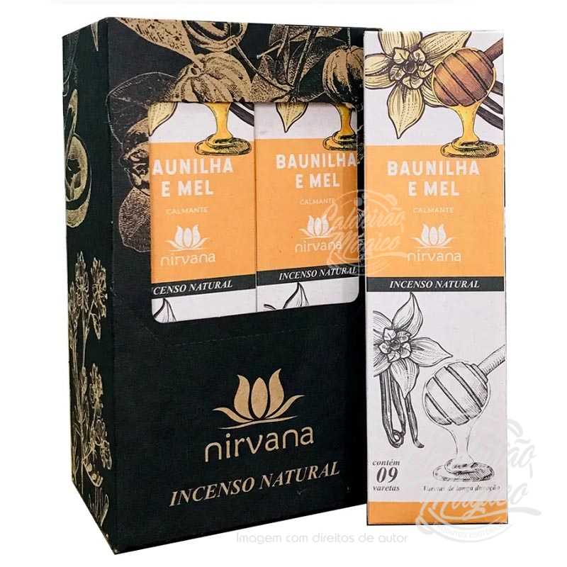 Incenso Nirvana Baunilha e Mel