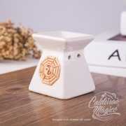 Queimador Rústico Ying Yang Branco