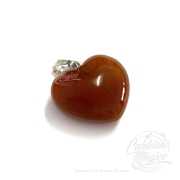 Coração Ágata Fogo