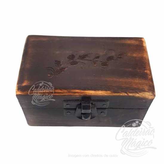 Caixa de Madeira Mini Folhas