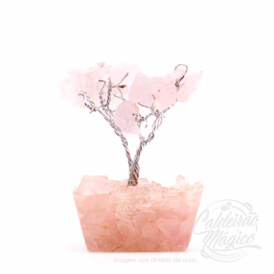 Mini Árvore Quartzo Rosa