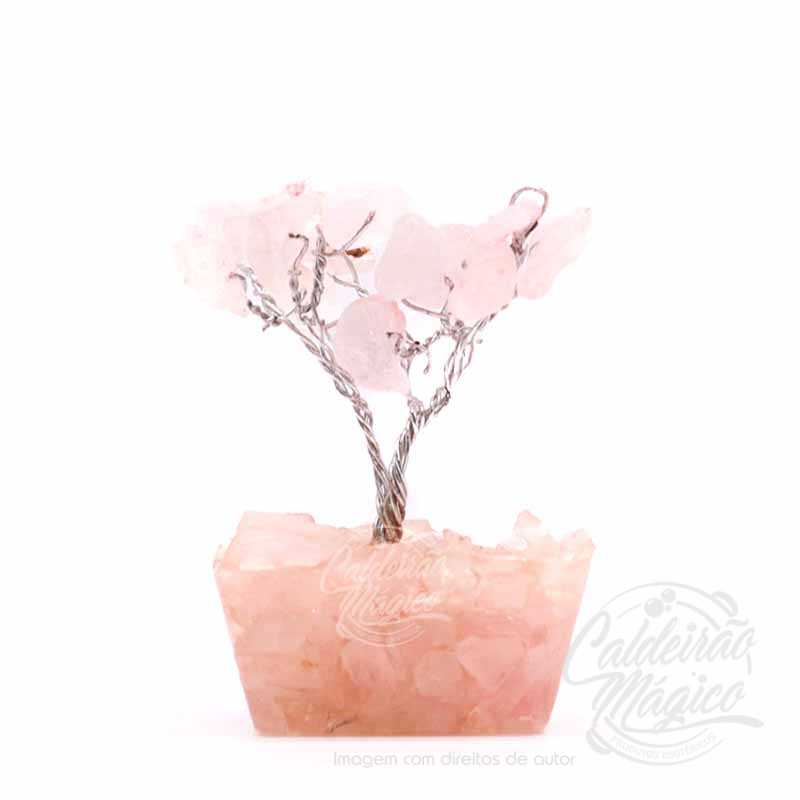 Mini Árvore Quartzo Rosa