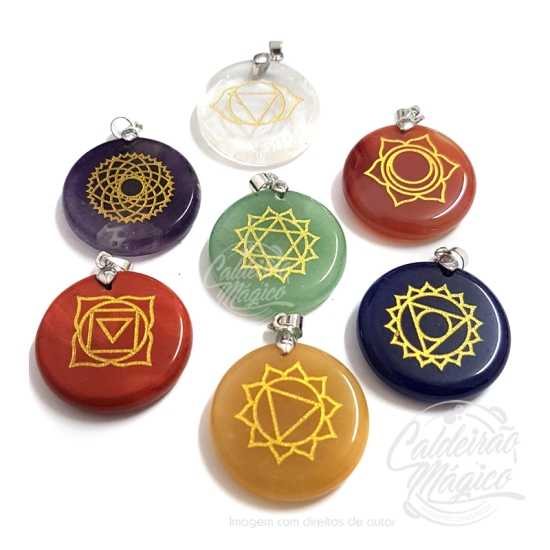 Conjunto de Pendentes Chakras