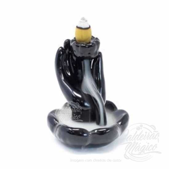 Queimador de Refluxo Flor de Lótus e Mão