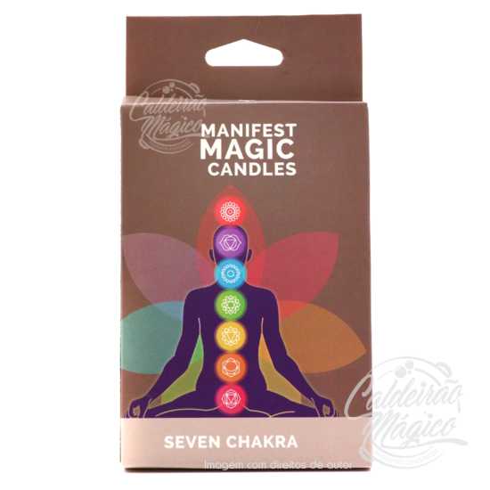 Velas Manifesto dos 7 Chakras