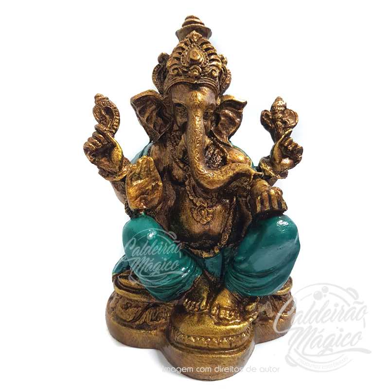 Ganesha em Azul Turquesa