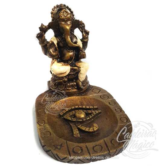 Incensário Ganesha Creme