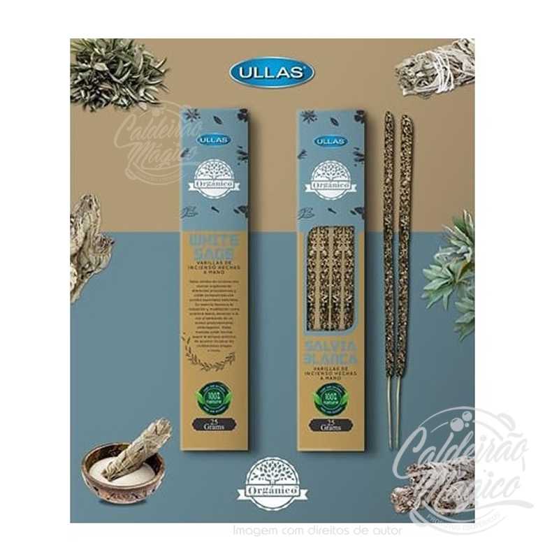 Incenso Orgânico Sálvia Branca Ullas