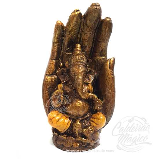 Mão Ganesha em Amarelo