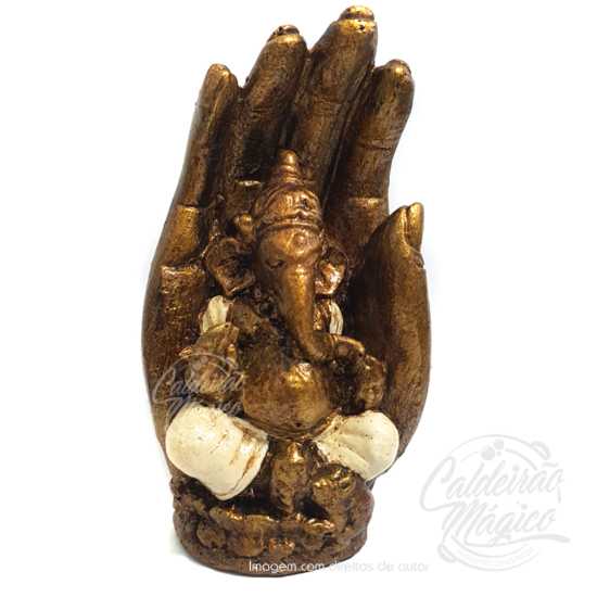 Mão Ganesha em Creme