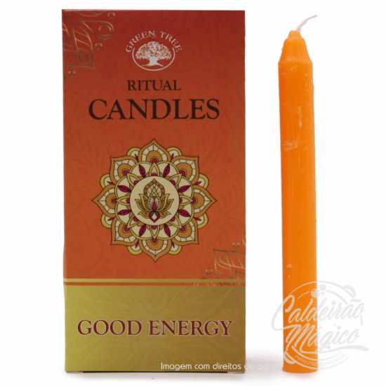 Conjunto 10 velas Green Tree - Boa Energia