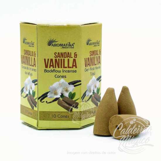 Cones de Refluxo Sândalo e Baunilha Aromatika