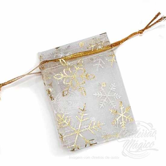 Bolsa Organza Dourada