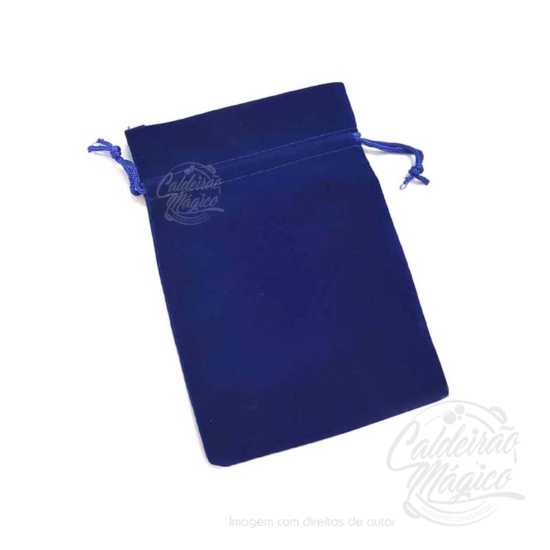 Bolsa Veludo Azul Escuro 7x9