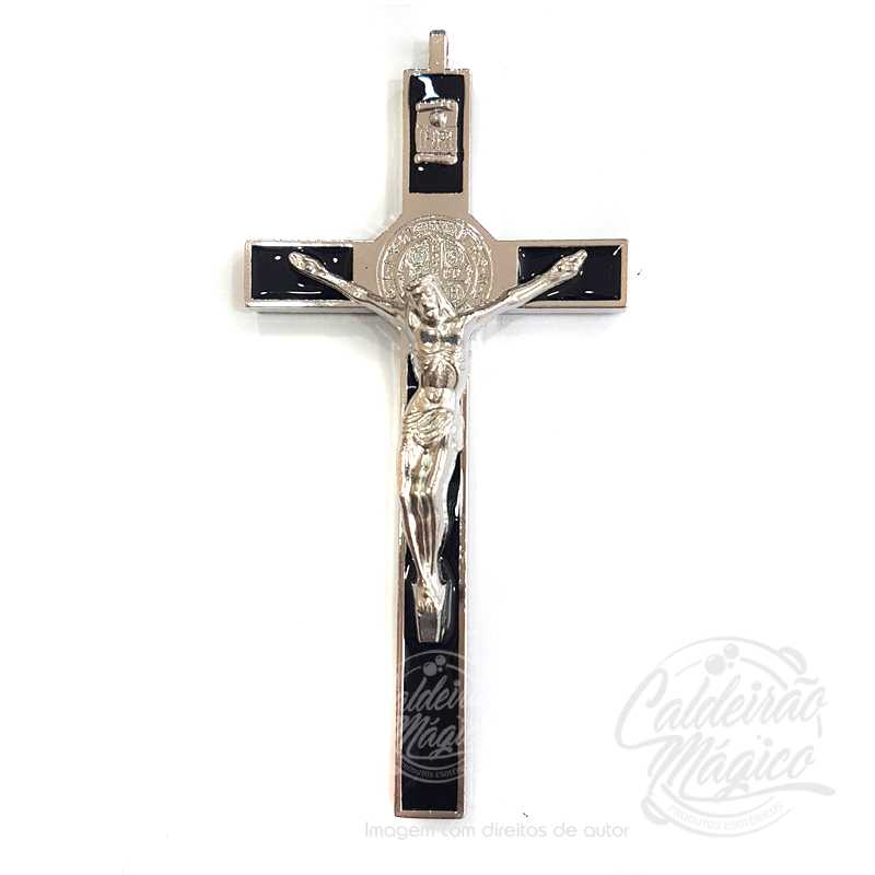 Cruz de São Bento Preta 10cm Cruz de São Bento Preta 10cm