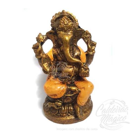 Ganesha Laranja 10cm