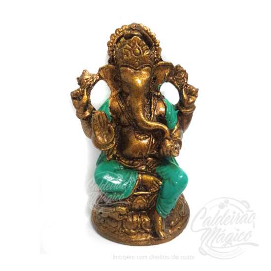 Ganesha verde 10cm