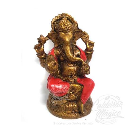 Ganesha Vermelha 10cm