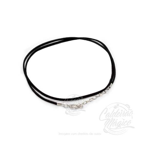 Fio Cordão de Camurça Preto