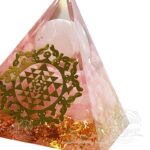 Pirâmide Orgonite Quartzo Rosa - Image 2