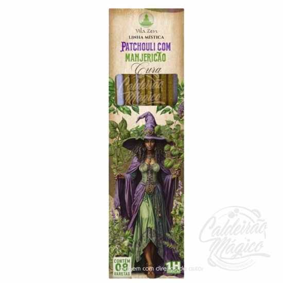 Incenso Vila Zen Patchouli com Manjericão - Cura