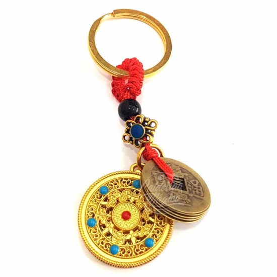 Porta-Chaves 5 Moedas Feng Shui