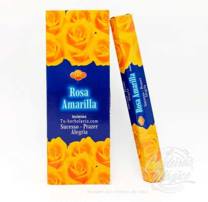 Rosa amarela2 Incenso Rosa Amarela - Hexagonal