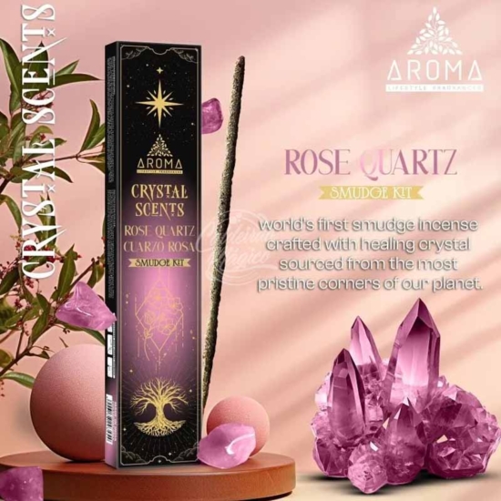 Incenso Cristal Quartzo Rosa