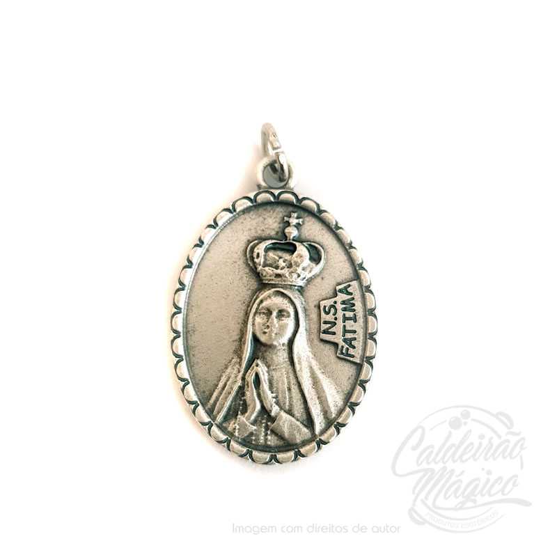 Medala Nossa Senhora Medalha N. Sra. de Fátima 3cm