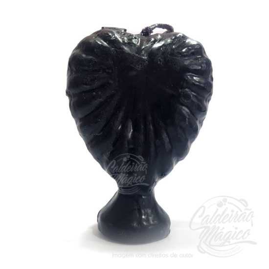 Vela Coração Preto