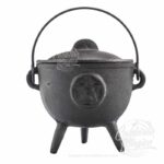 Caldeirão de Ferro com Pentagrama 13x11cm