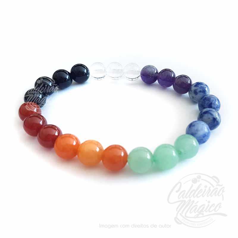 Pulseira Pedras dos Chakras Pulseira Pedras dos Chakras