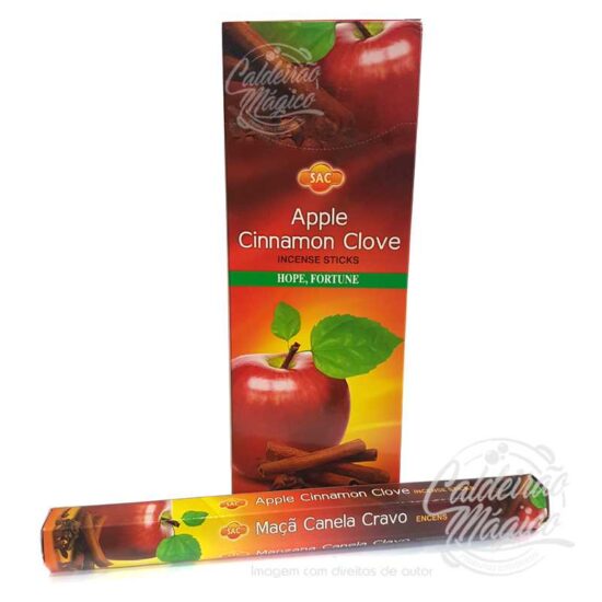 Incenso Maçã Canela e Cravo - Hexagonal