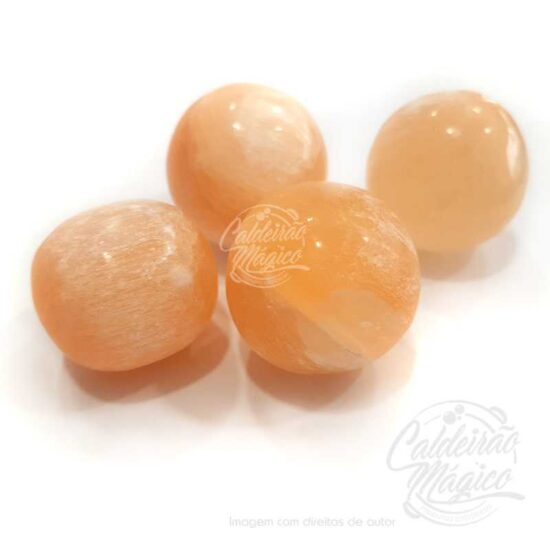 Selenite Laranja Esfera